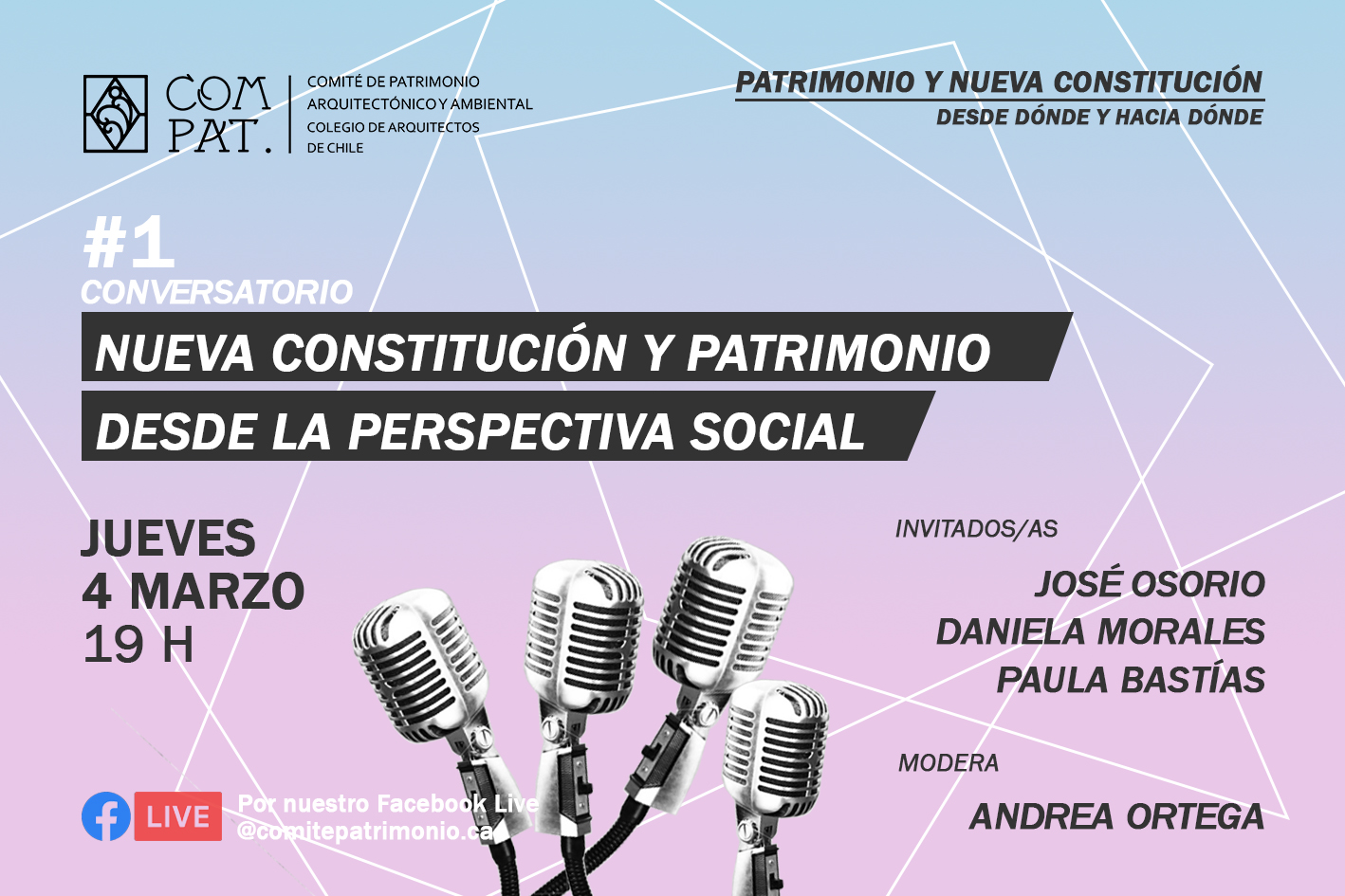 CONVERSATORIO:  PATRIMONIO Y NUEVA CONSTITUCIÓN DESDE LA PERSPECTIVA SOCIAL