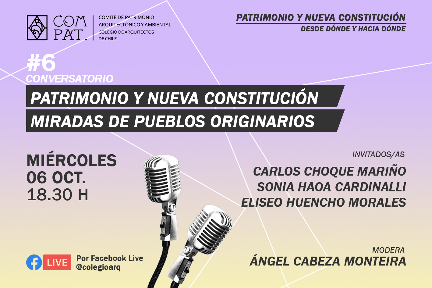 CONVERSATORIO PATRIMONIO Y NUEVA CONSTITUCIÓN: MIRADAS DE PUEBLOS ORIGINARIOS